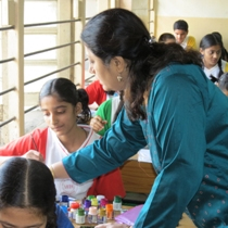 Art to Schools, Kite Painting Demonstration by Chitra Vaidya at Madhavrao Bhagwat High School, Vile Parle, Mumbai Art to Schools, Kite Painting Demonstration by Chitra Vaidya at Madhavrao Bhagwat High School, Vile Parle, Mumbai