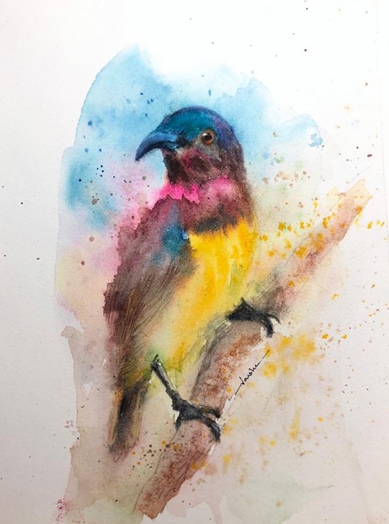 Flying colours, painting by Varsha Shukla