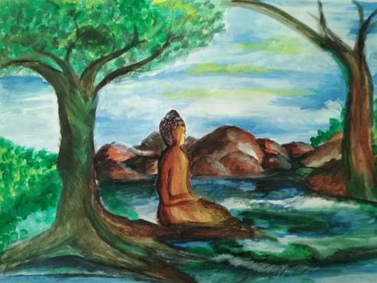 Painting  by Harshini  - Buddha