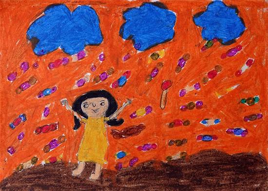 Painting  by Kundana Bhusara - Happy Girl