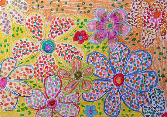 Painting  by Sanjivanee Dolhare - Flower shapes