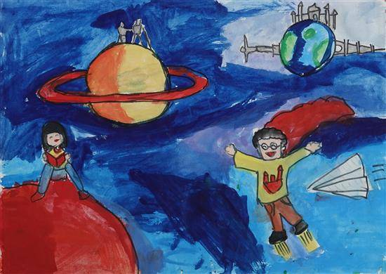 Painting  by Kimaya Malgaonkar - Space make a learning fun