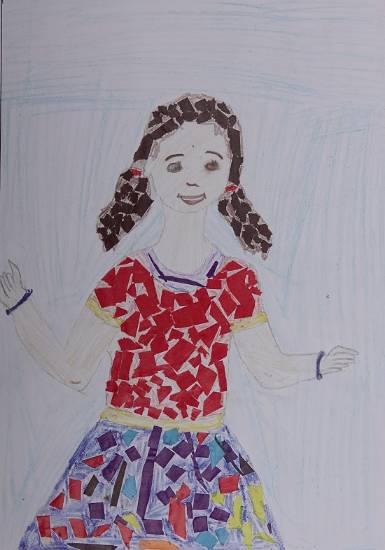 Painting  by Priti Sunil Dadoda - Smiling girl