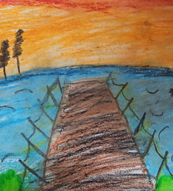 Painting  by Ananya  - River side