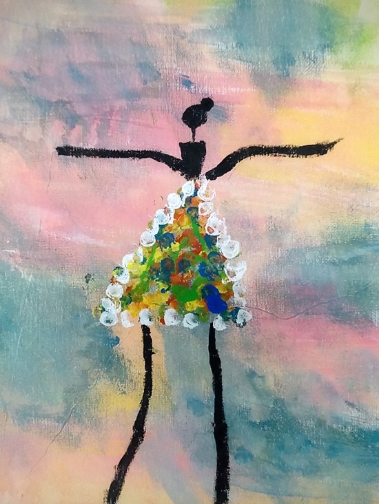 The Ballerina, painting by Aadhira MV
