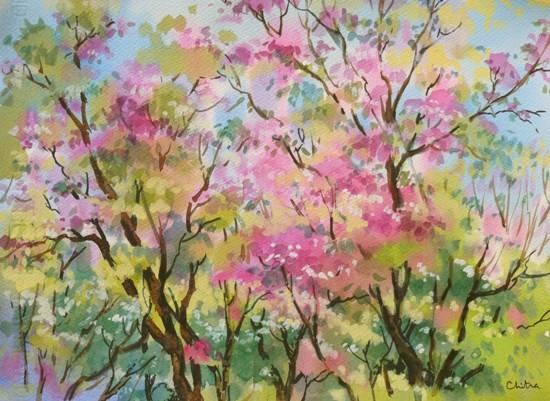 Plants & Trees - 3, painting by Chitra Vaidya