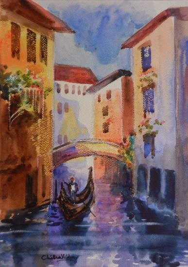 Venice - IX, painting by Chitra Vaidya
