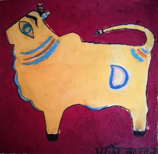 JaminiRoy, painting by Archit Kandpal