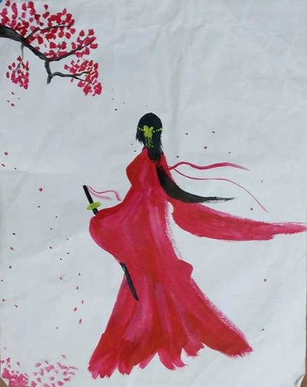 Mulan, painting by Bitan Bera