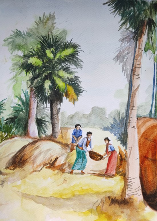 Countryside, painting by Souhardya Talukdar