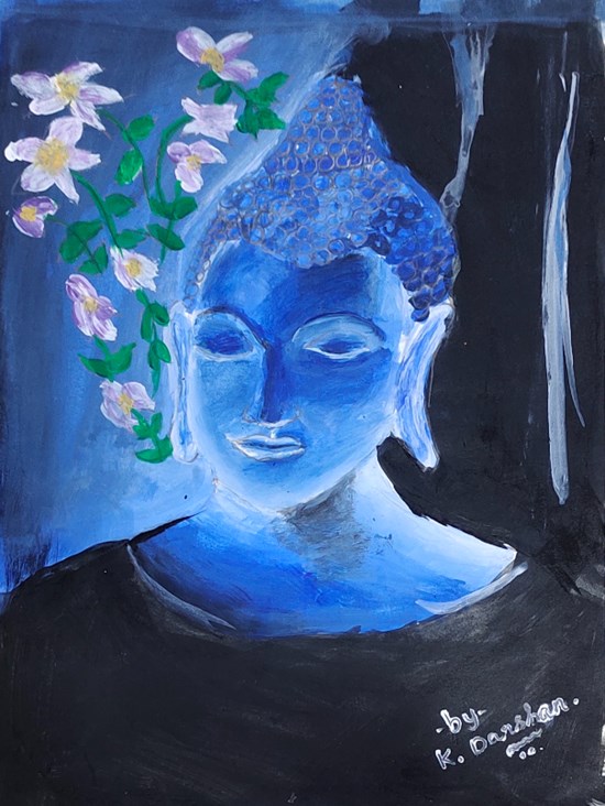 Lord Buddha, painting by Darshan K.
