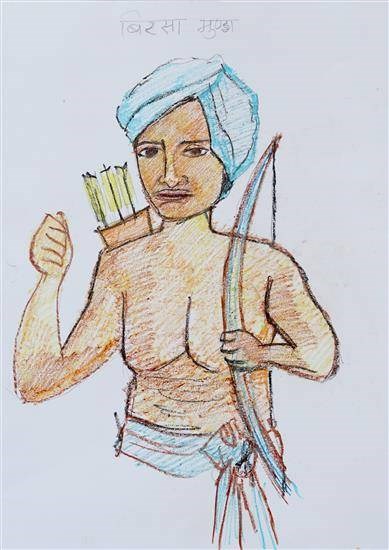 The Armed revolutionary, painting by Savita Adhav