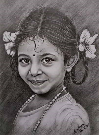 Smile, painting by Santhosh Kumar