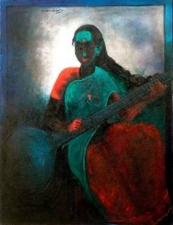 Riyaz, painting by G A Dandekar