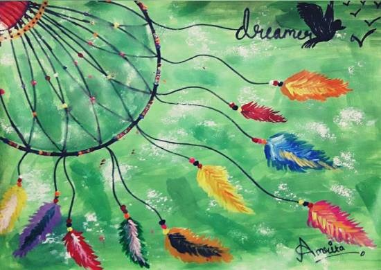 Dream Catcher, painting by Amrita Kaur Khalsa