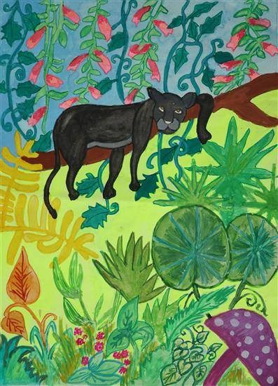The Jungle Mystery, painting by Sharlina Shete