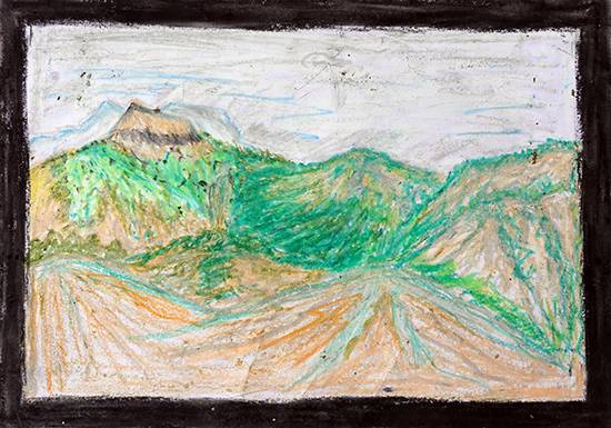 Painting by Nitin Kashinath Digha - Mountains