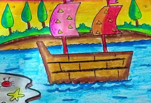 Painting by Prabhleen Kaur - Boating