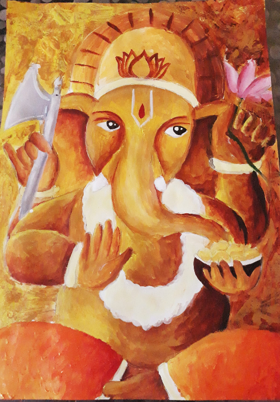 Painting by Nishtha Sharma - Shree Ganesha