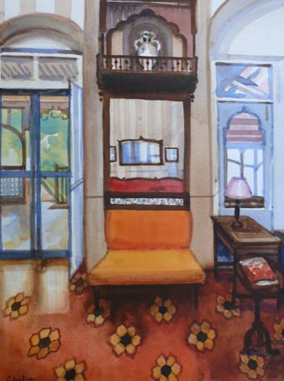 Painting by Chitra Vaidya - Heritage Hotel II