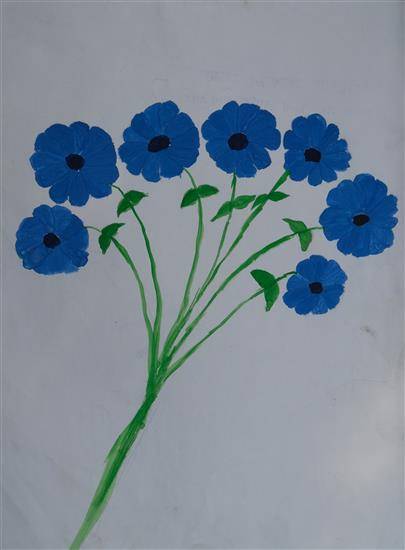 Painting by Chakuli Gedam - Flowers