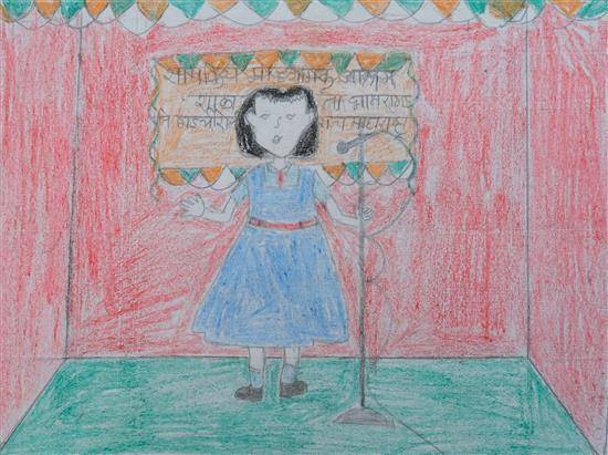Painting by Vidya Bandewar - Speech Competition