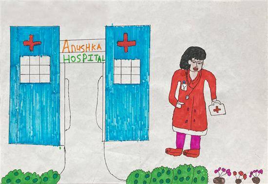 Painting by Madhuri Chaudhari - My dream is to be a Doctor
