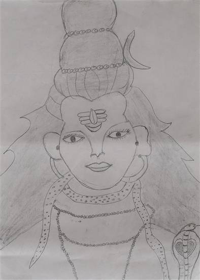 Painting by Ashwini Supe - Lord Shiva