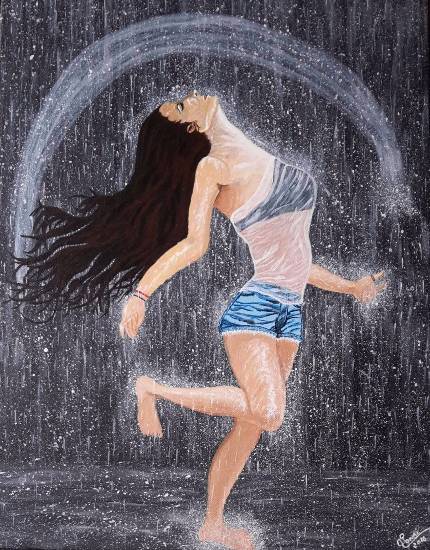 Painting by Sonal Poghat - Letting it go