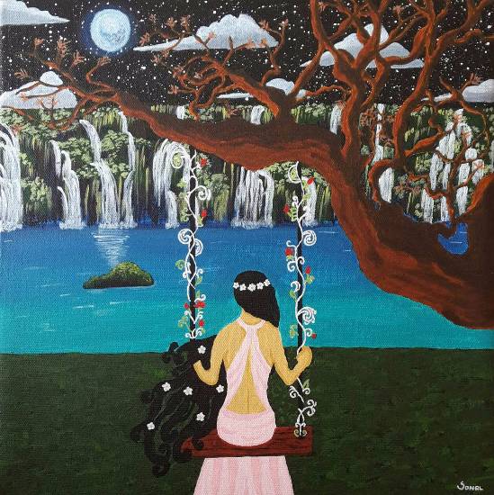 Painting by Sonal Poghat - My Secret Place