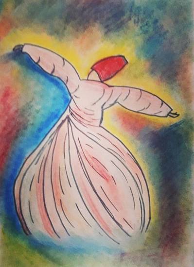 Painting by Amrita Kaur Khalsa - Sufi Dance