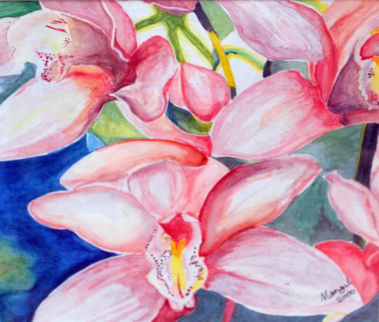 Painting by Mangal Gogte - Flowers - 2, Finalnd