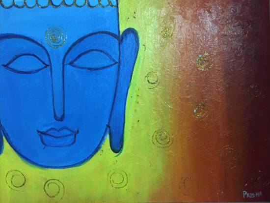 Painting by Prisha Hiren Ajmera - Lord Buddha