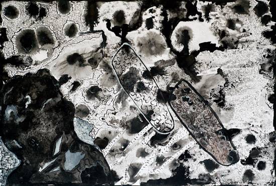 Painting by Shubhra Chaturvedi - Monochrome