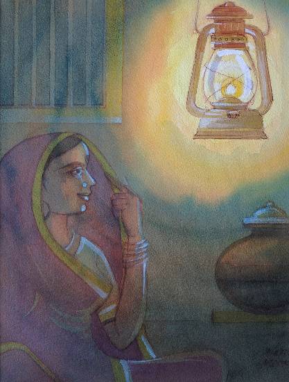 Painting by Natubhai Mistry - Untitled - 51