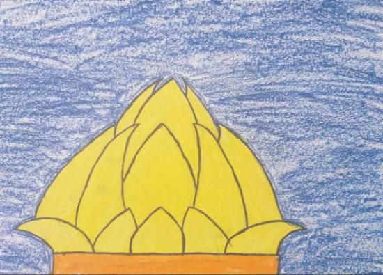 Painting by Sargun Maini - Lotus Temple
