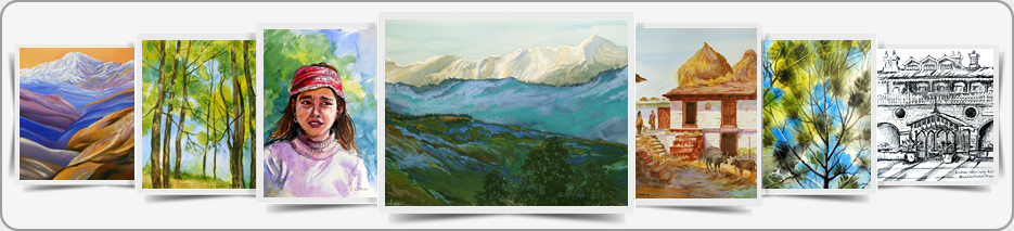 Kumaon - Paintings & Sketches  by Chitra Vaidya