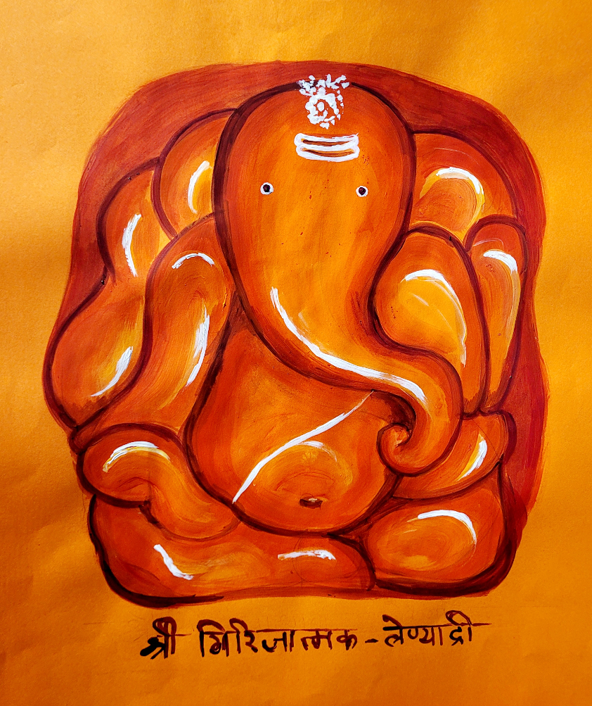 Shri Girijatmak, Painting by Emerging Artist Varsha Shukla