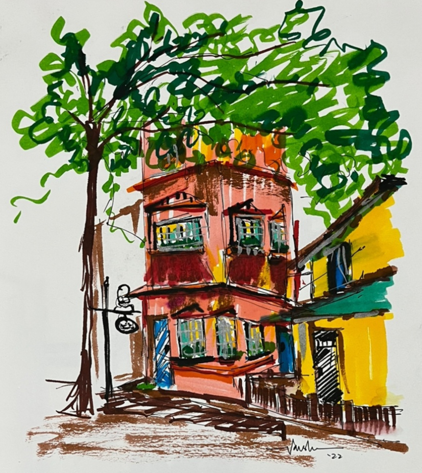 Painting  by Varsha Shukla - Bandra Diaries