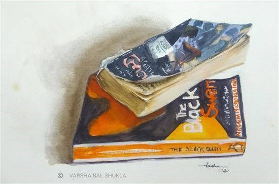 Words, painting by Varsha Shukla