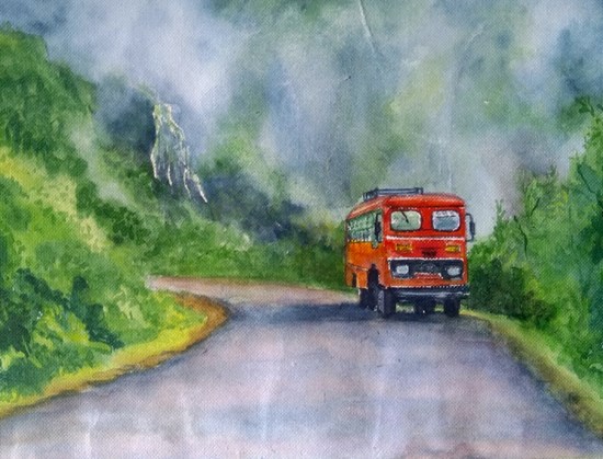 Konkan Glory, painting by Varsha Shukla