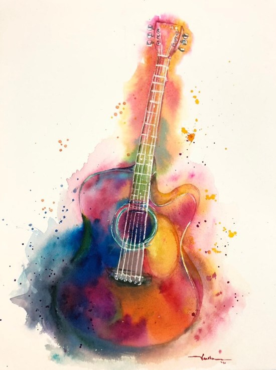 Strings, painting by Varsha Shukla