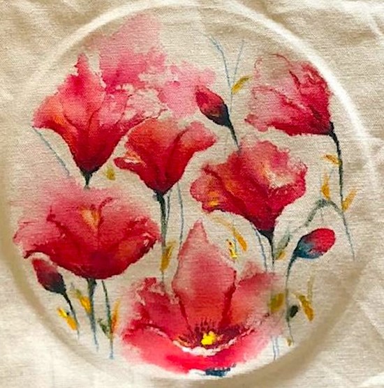 Poppy, painting by Varsha Shukla