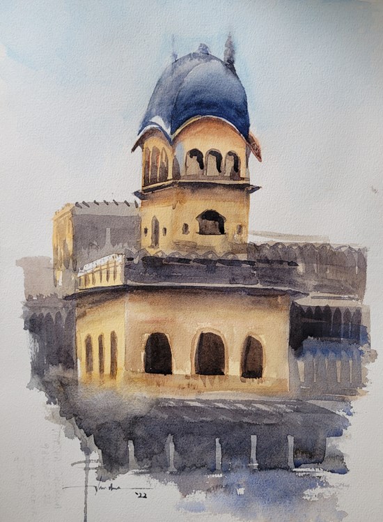 Shikarburj, painting by Varsha Shukla