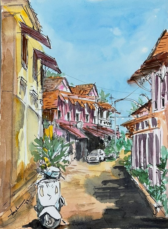 GoaDiaries, painting by Varsha Shukla