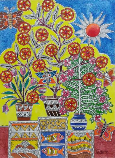 Sunrise - 2, Painting by Artist Pushpa Sharma Sunrise - 2, Painting by Artist Pushpa Sharma