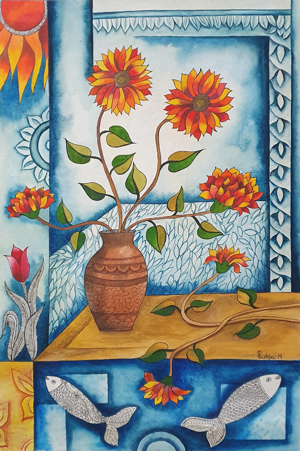 Jeevan, Painting by Artist Pushpa Sharma Jeevan, Painting by Artist Pushpa Sharma
