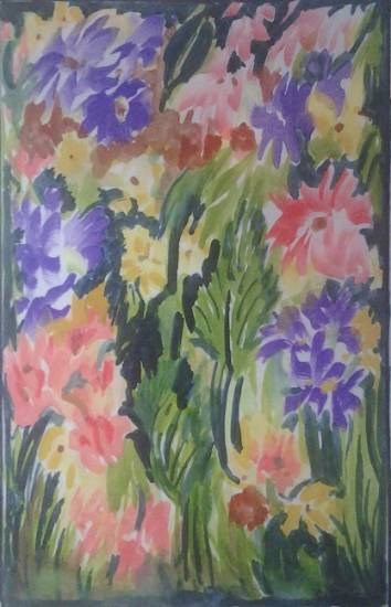 Flowers and Nature - 19, painting by Pratibha Kelkar