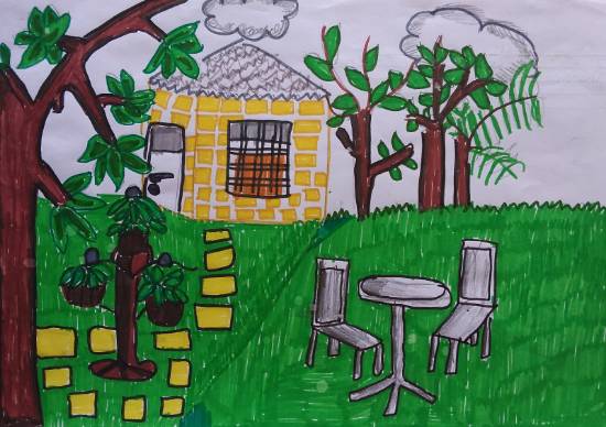 draw picture of a garden​ - Brainly.in