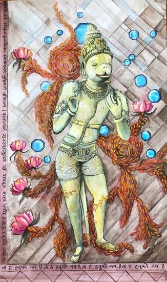 Amanitvam, painting by Anuradha Kabra